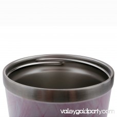 Aladdin Stainless Vacuum Cup Steel with Pink and White Feather Pattern 30oz Tumbler  564112450